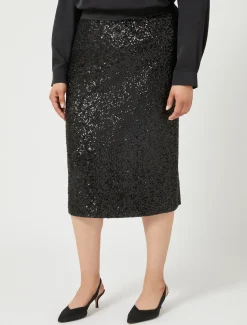 Gonna in jersey e paillettes