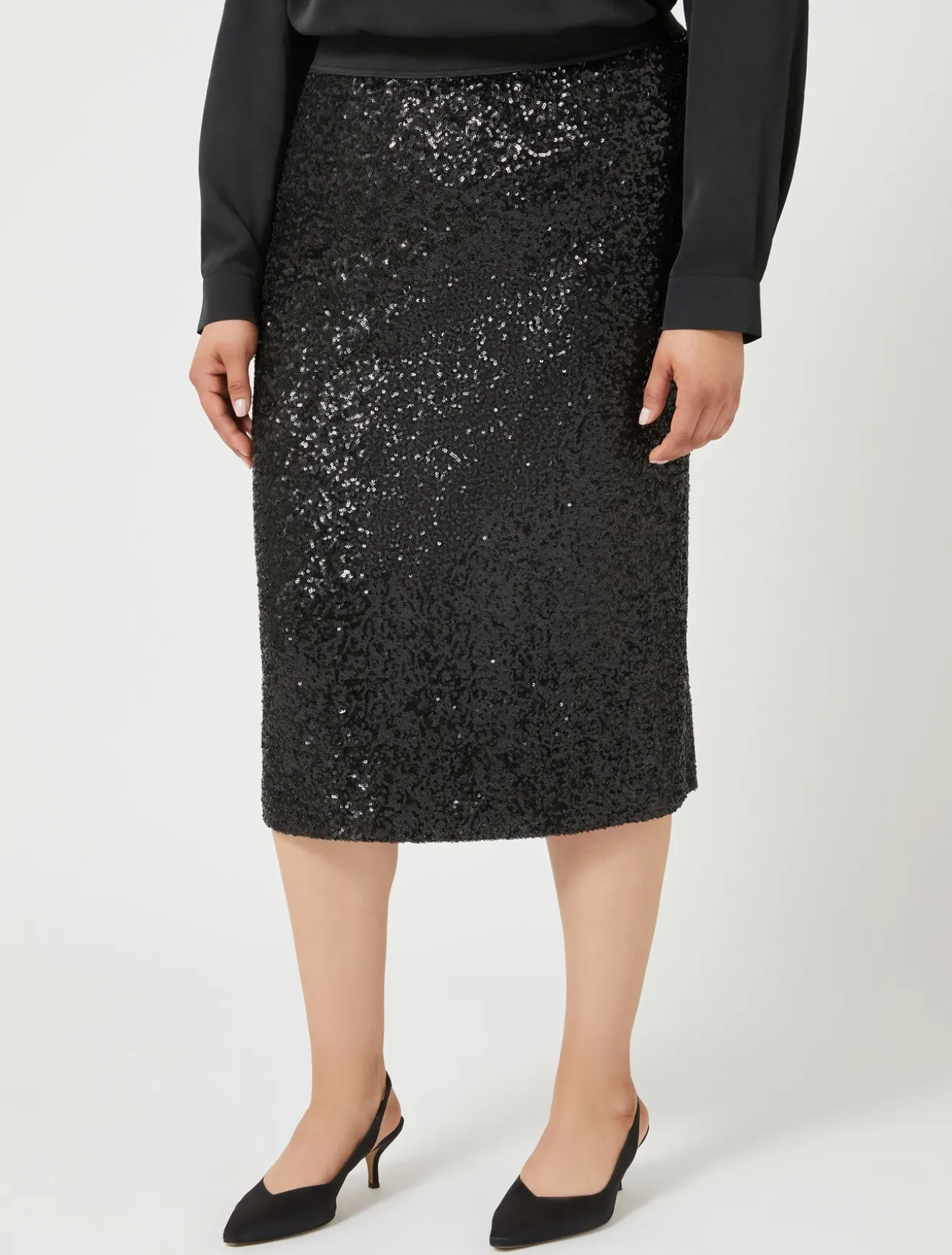 Gonna in jersey e paillettes