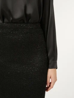 Gonna in maglia con paillettes