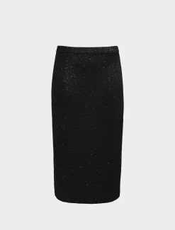 Gonna in maglia con paillettes