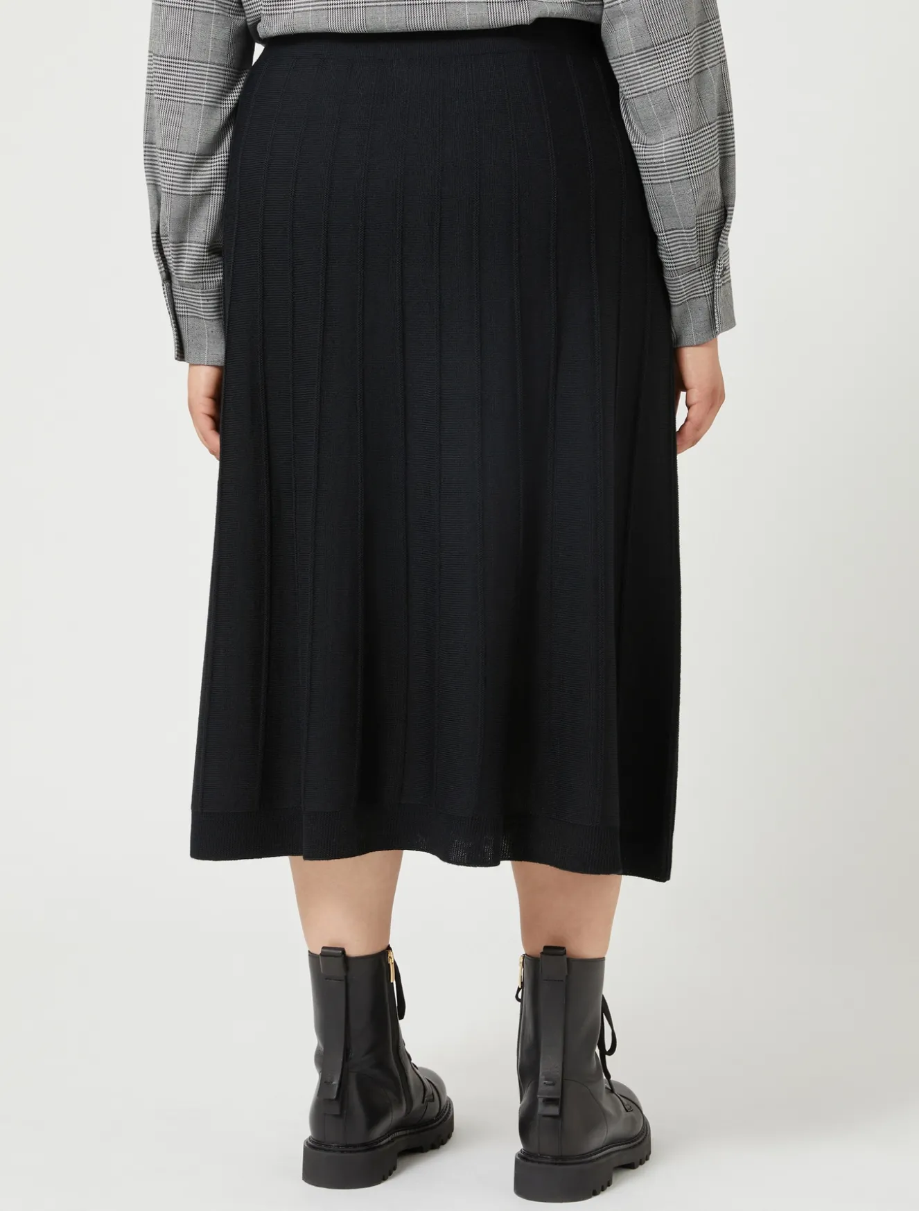 Gonna in misto lana merino