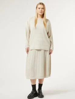 Gonna in misto lana merino