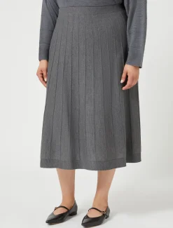 Gonna in misto lana merino