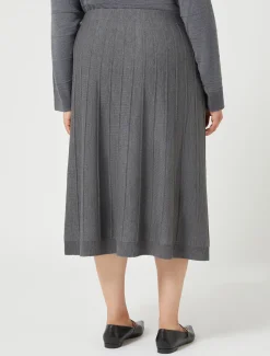 Gonna in misto lana merino