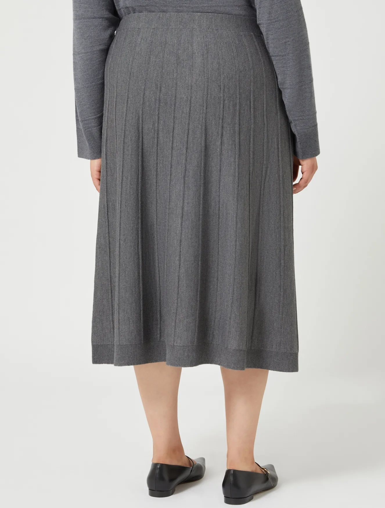 Gonna in misto lana merino