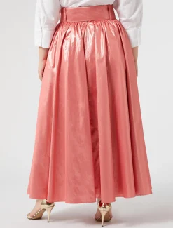 Gonna in taffetà lurex