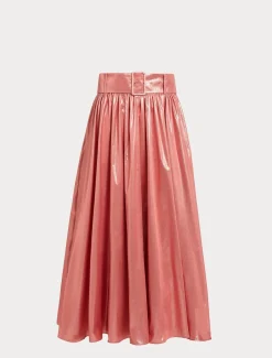 Gonna in taffetà lurex