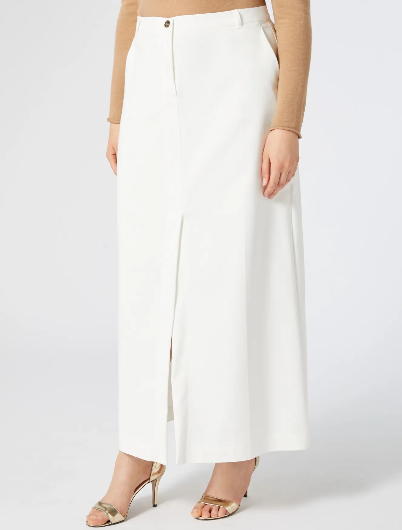 Gonna in tela di misto cotone