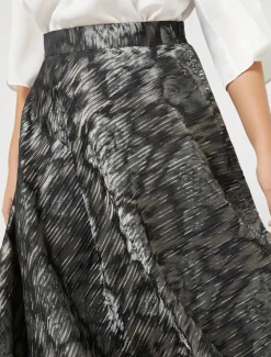 Gonna in tessuto jacquard