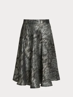 Gonna in tessuto jacquard