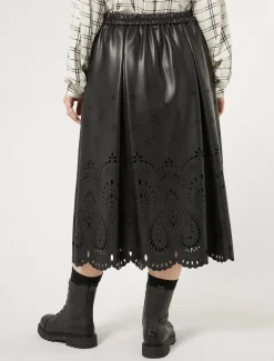 Gonna in tessuto spalmato