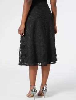 Gonna in tulle ricamato