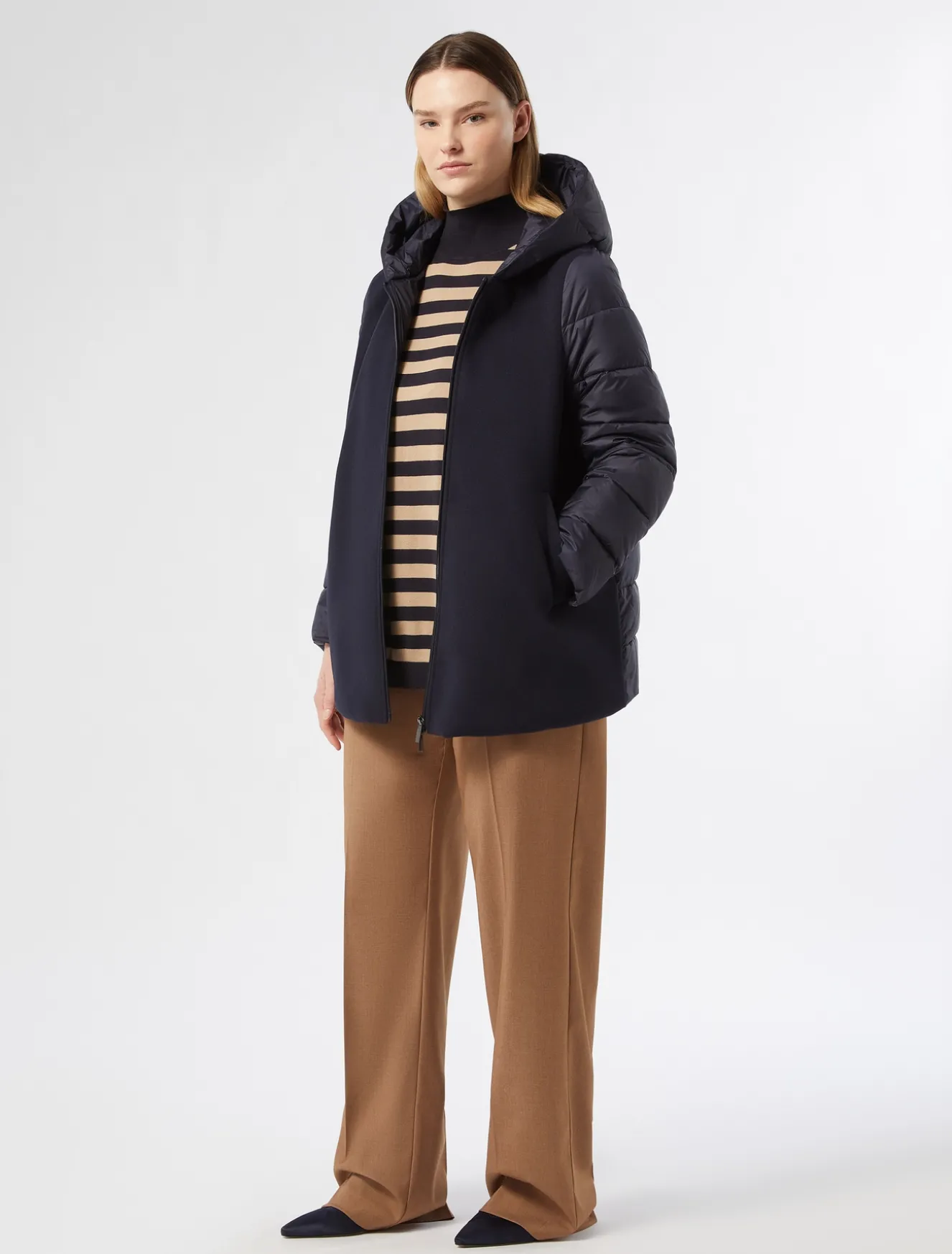 Imbottito in panno jersey e tela di nylon antigoccia