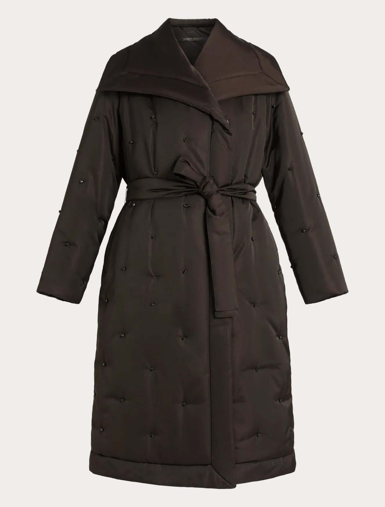 Imbottito in raso ricamato