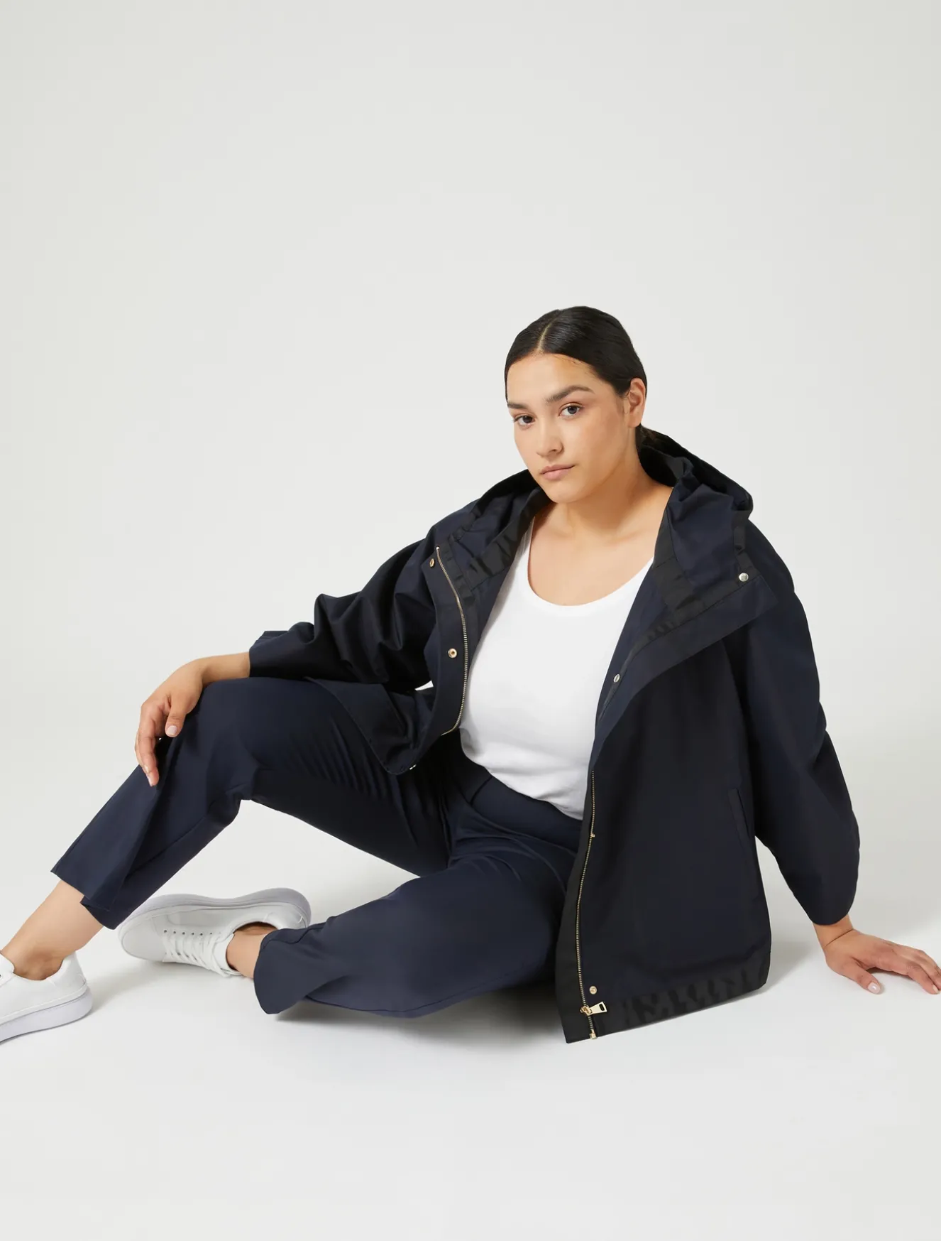 Impermeabile in twill antigoccia