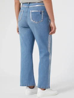 Jeans flare in denim