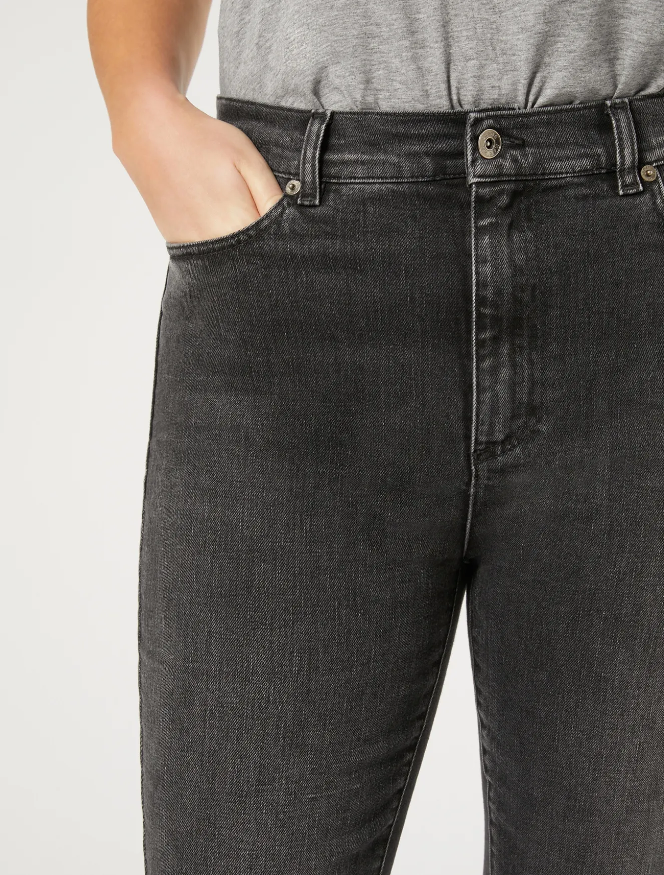 Jeans flare in denim stretch