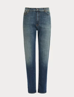 Jeans regular in denim stretch