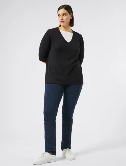 Jeans Wonder fit in denim compatto