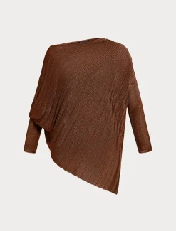 Maglia asimmetrica a coste