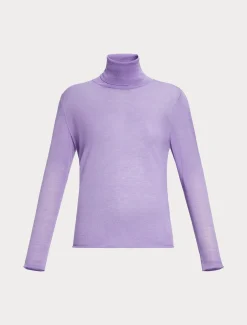 Maglia dolcevita in seta e cachemire