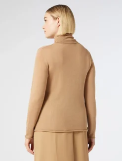 Maglia dolcevita in seta e cachemire