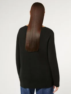 Maglia in lana e viscosa