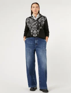 Maglia in lana e viscosa