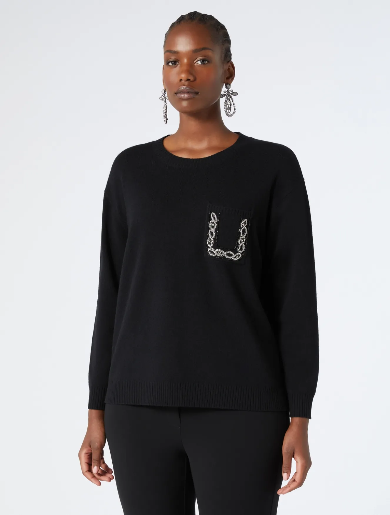 Maglia in lana, seta e cachemire