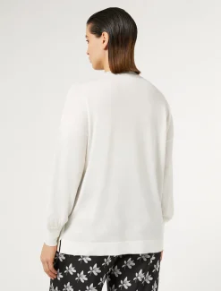 Maglia in misto lana e seta