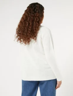 Maglia in misto lana e viscosa