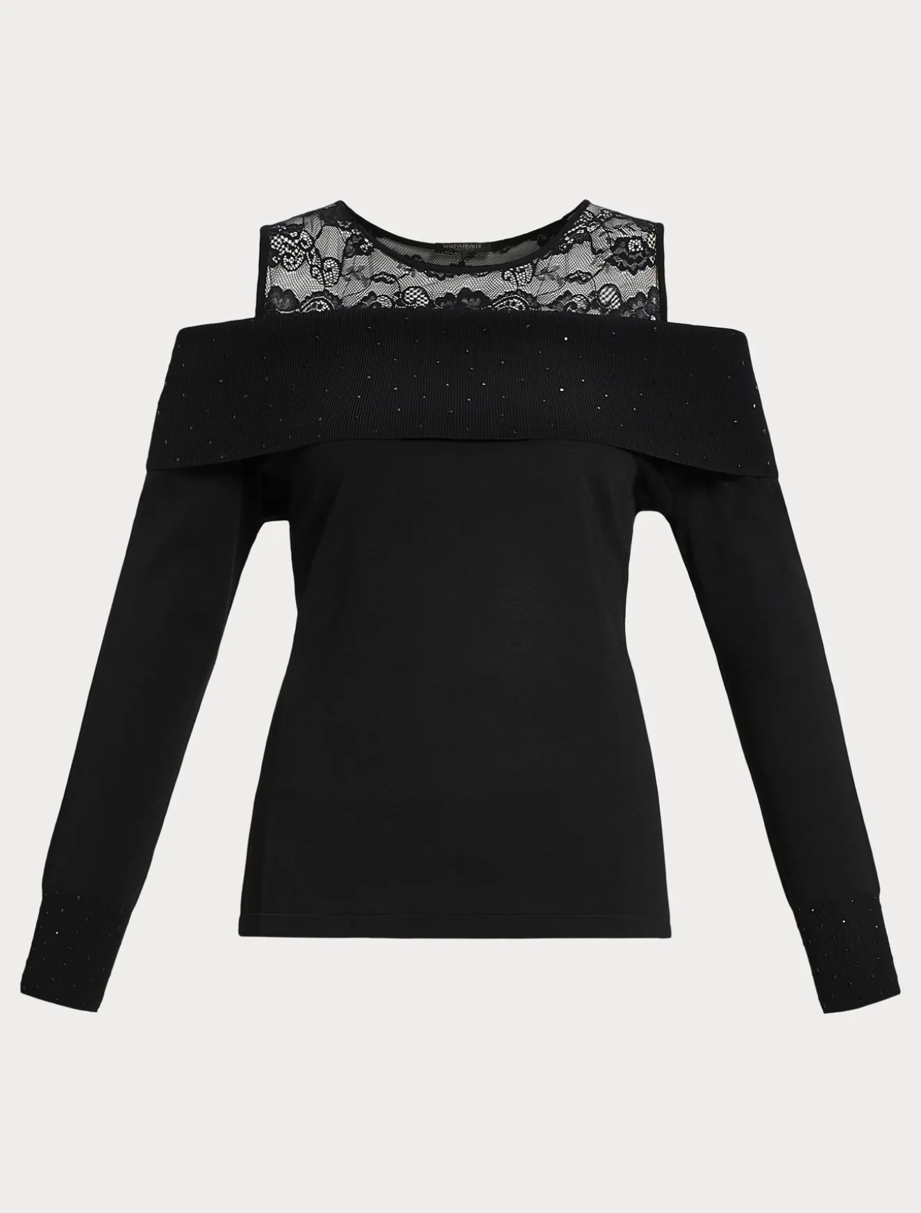 Maglia in viscosa con ricamo