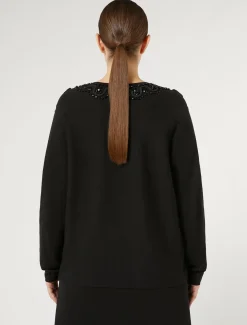 Maglia in viscosa con ricamo