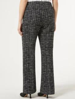 Pantaloni effetto bouclé