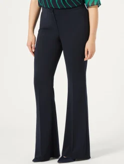 Pantaloni flare in cady