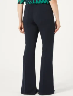 Pantaloni flare in cady