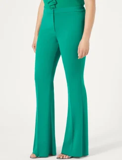 Pantaloni flare in cady