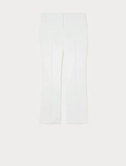Pantaloni flare in cotone stretch