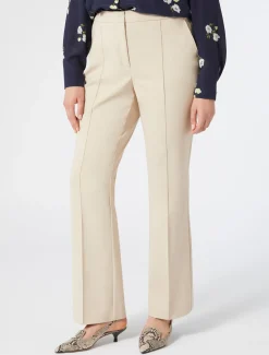 Pantaloni flare in cotone stretch