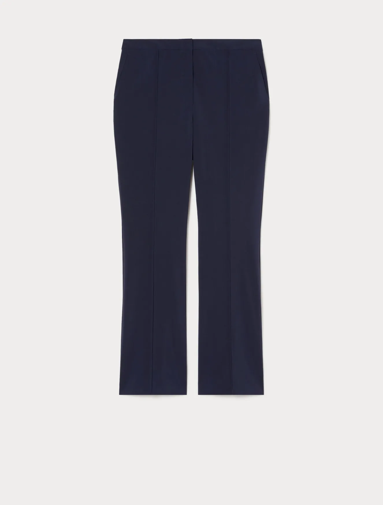 Pantaloni flare in tela di lana