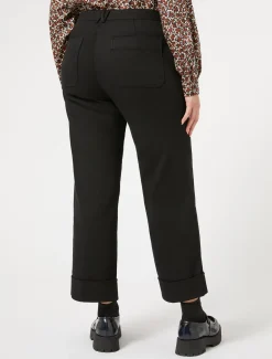 Pantaloni in bull di cotone stretch