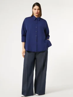 Pantaloni in bull di cotone