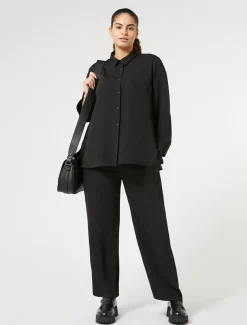 Pantaloni in cady fluido