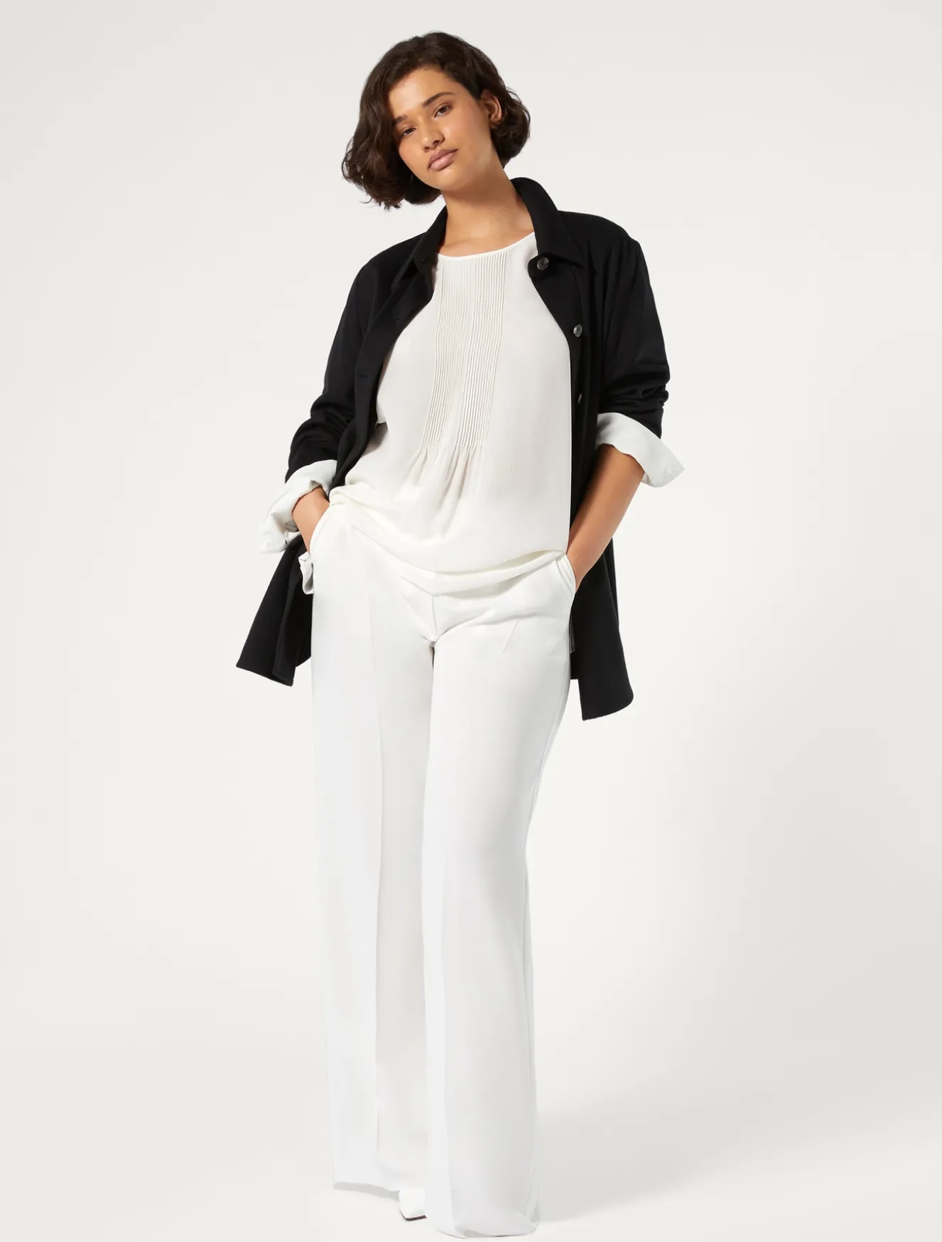 Pantaloni in cady triacetato