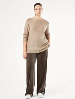 Pantaloni in ciniglia stretch