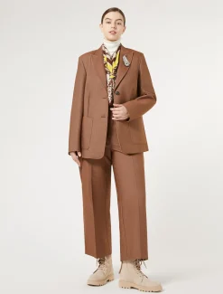 Pantaloni in cotone effetto denim