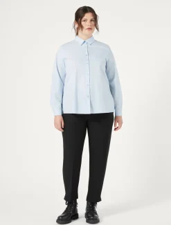 Pantaloni in crêpe di envers satin