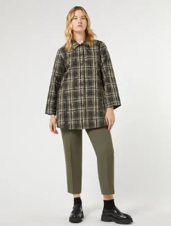 Pantaloni in crêpe di envers satin