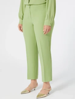 Pantaloni in crêpe envers satin