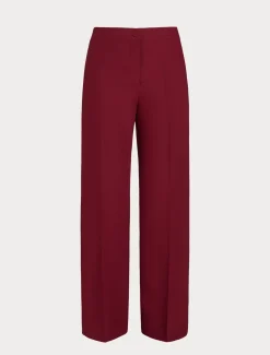 Pantaloni in crêpe envers satin